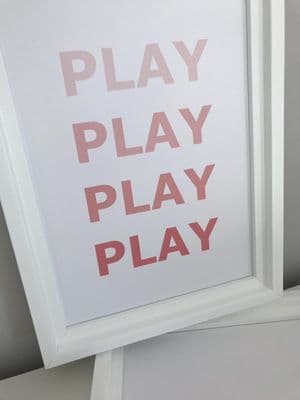 PLAY PLAY PLAY PLAY (PINK A4)