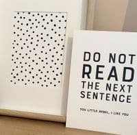 Polka dots monochrome (A3 & A5) - TEXTURED CARD