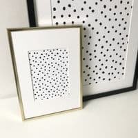 Polka dots monochrome (A3 & A5) - TEXTURED CARD