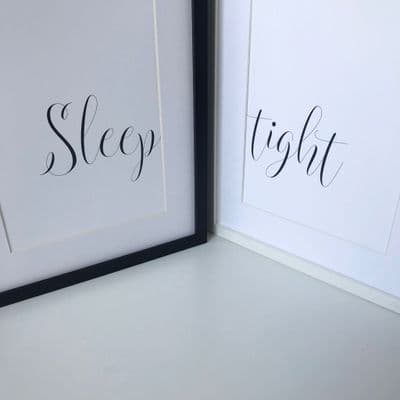 Sleep tight SET OF 2 (A4 monochrome prints)