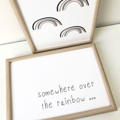 Somewhere over the rainbow (A4 landscape)