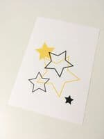 Stars (A5 black & yellow)