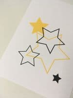 Stars (A5 black & yellow)