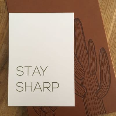 Stay sharp (A5)
