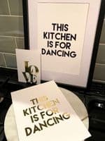 This kitchen is for dancing (A4 monochrome)