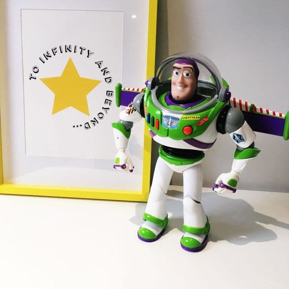 To infinity & beyond (A4 black & yellow)