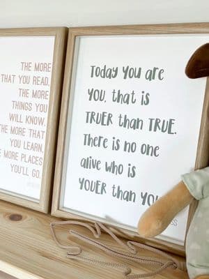 Today you are you Dr.Seuss (A4 GREEN) NEW COLOUR!