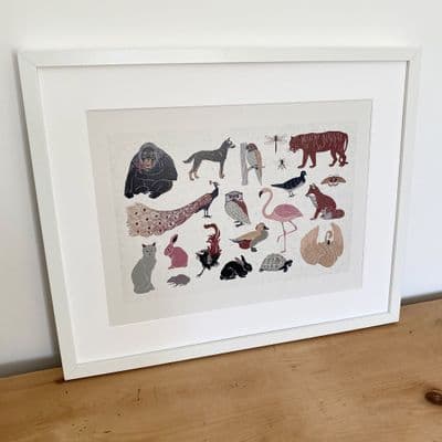 Vintage Wild Animals (30x40cm landscape)