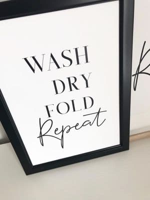 Wash dry fold repeat (A3 & A4 monochrome)