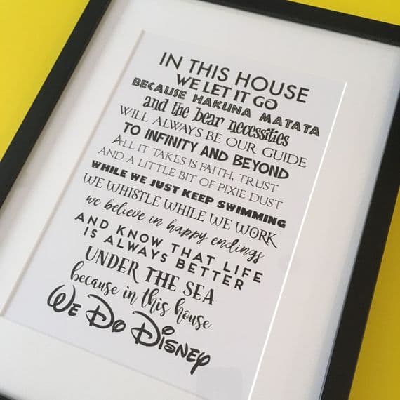 We do Disney (A4 monochrome)