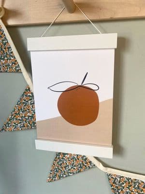 White Bamboo Poster Hanger (2 sizes available)