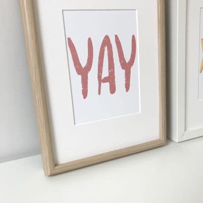 YAY (A5 pink font)