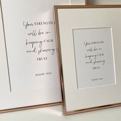 Your strength..... (A4 & A5) TEXTURED CARD