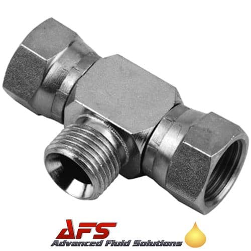 1/4 BSP Female x Fem x Male Equal Tee 3 Way Adaptor Coned