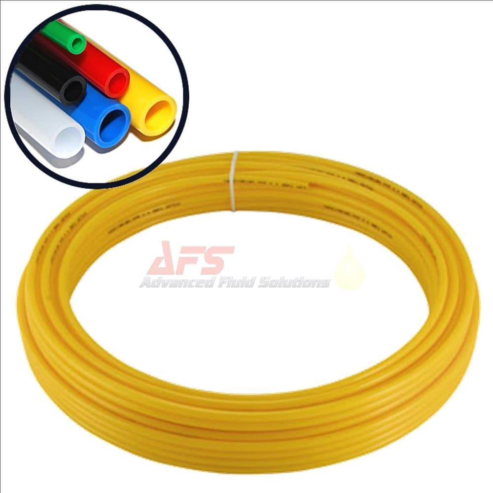 1/4 Inch O D x 0 170 I D Imperial Nylon Tube Yellow Flexible Tubing