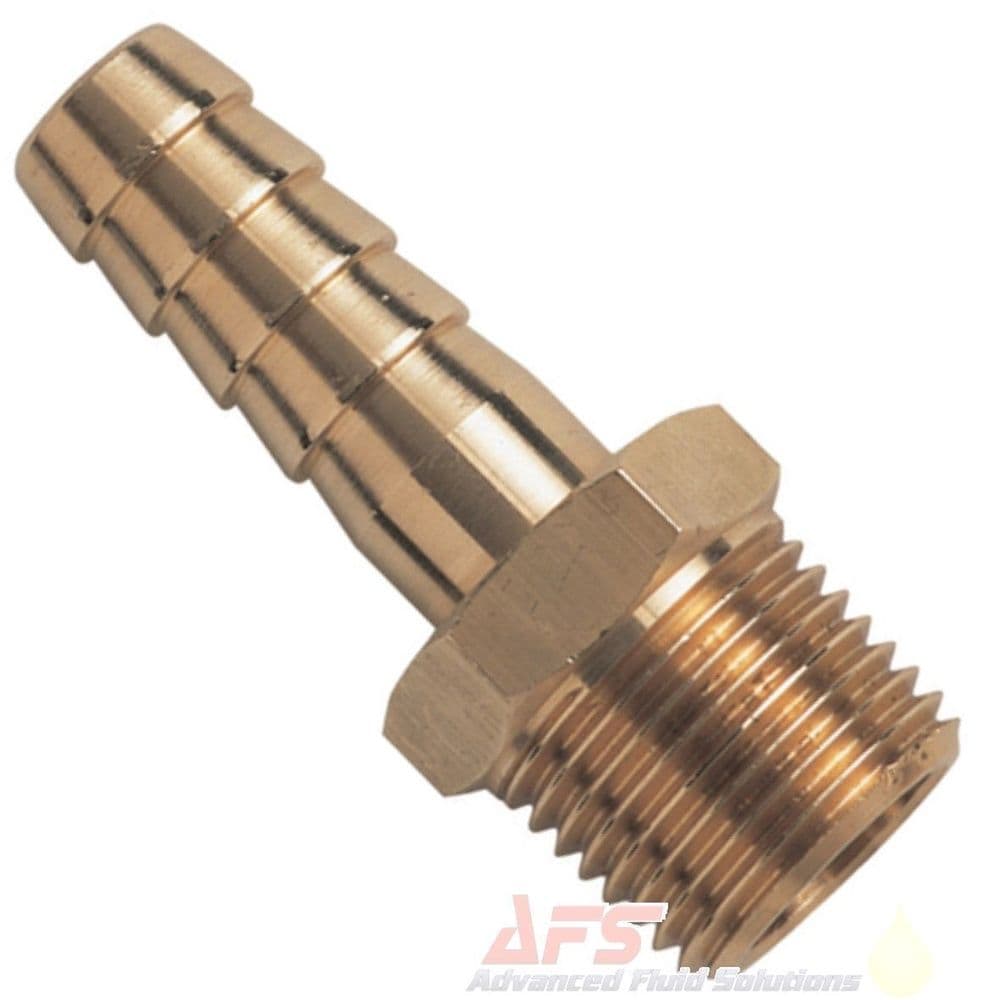 1/4 Inch Brass Adapter Brass 1/4 Inch Hose Barb To 1/4 Male NPT Fitting - Straight Connector For Fuel, Air, Water Applications Womens Vests In Outerwear - Foto 5
