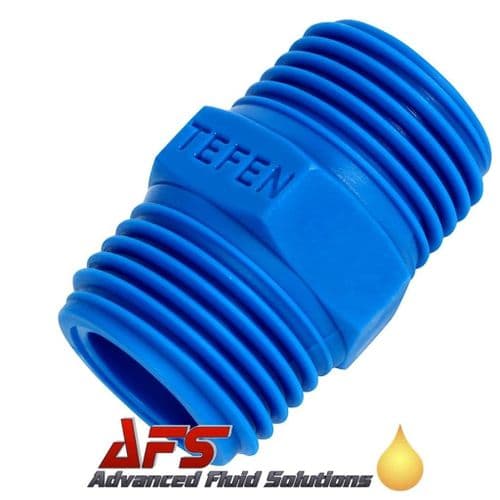 1/8 BSPT Tefen Equal Hex Nipple Nylon Adaptor