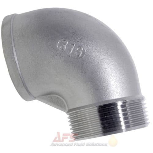 1 BSPT Male x BSP Female Elbow - SS 316 Stainless Steel