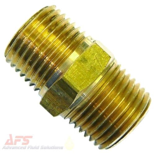 1.1/2 BSPT Brass Equal Nipple