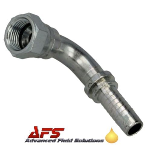 1.3/16-12 JIC Female 90 Degree Elbow x 3/4 HoseTail - Hydraulic Fitting