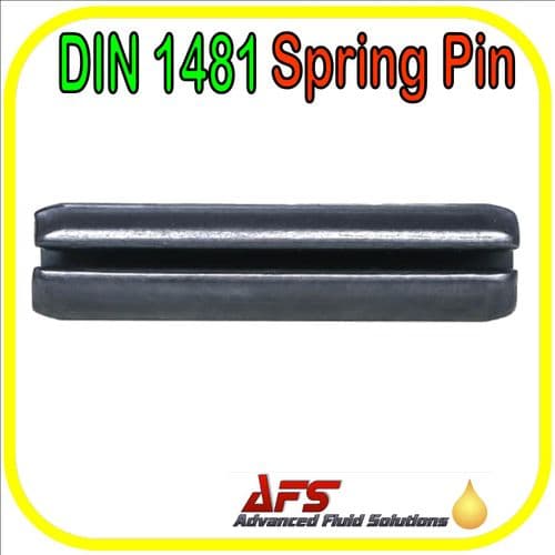 10mm x 40mm Heavy Duty Roll Pin DIN 1481 Spring Steel