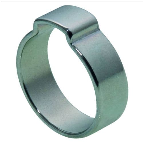 11mm - 13mm Zinc Plated Single One Ear 'O' Clip