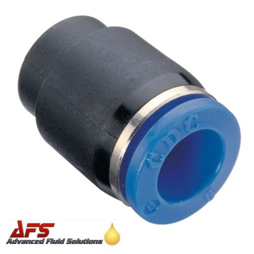 12mm Push Fit Female Stop End, Pipe/Tube Blanking Cap for Nylon Air Pipes