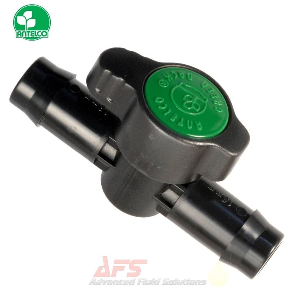 13mm (1/2 Inch) Green Back® Valve - Polypropylene Plastic Flow Control Stop Tap