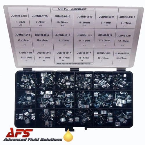 157 Piece Mini Nut & Bolt Fuel Clip Assortment Box