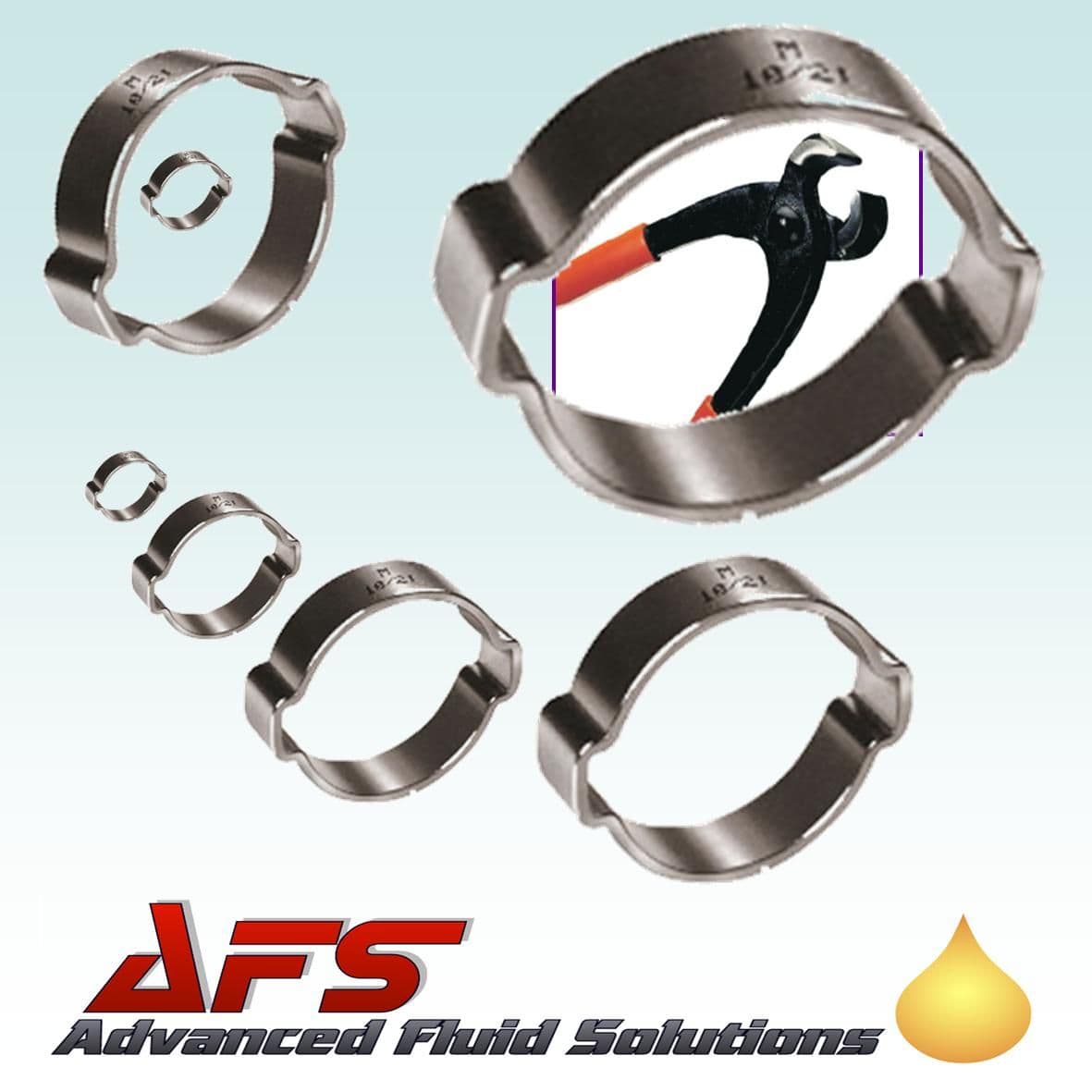 18mm 21mm Double Ear O Clips