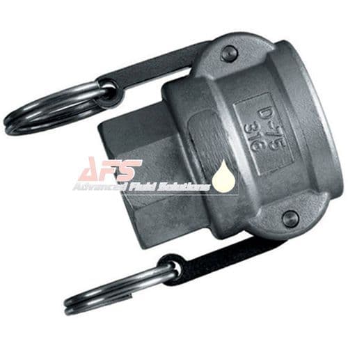 2.1/2 Inch Part D Cam & Groove Female Coupler x BSP Female Thread Aluminium (AU) Alloy Camlock Type