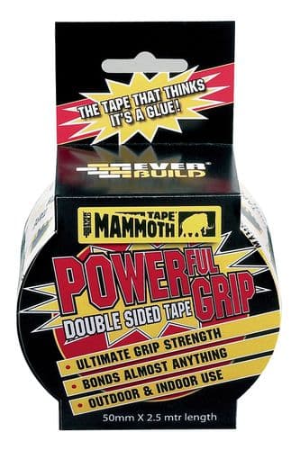 2.5M - Mammoth Powerful Grip Tape 50mm - Everbuild