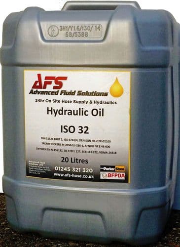 20ltr x 32 Grade Hydraulic Mineral Oil to BS ISO 6743-4 HM (HF-2)(M-2950-S)
