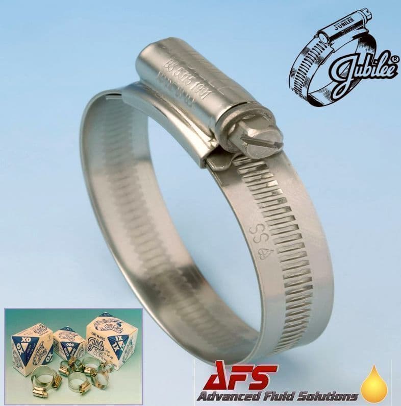 235mm - 267mm Original Jubilee Stainless Steel Worm Drive Hose Clip