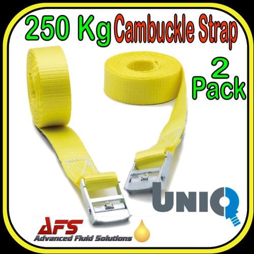 250 Kg (0.25 ton) x 3 Metre Cambuckle Strap (Yellow)