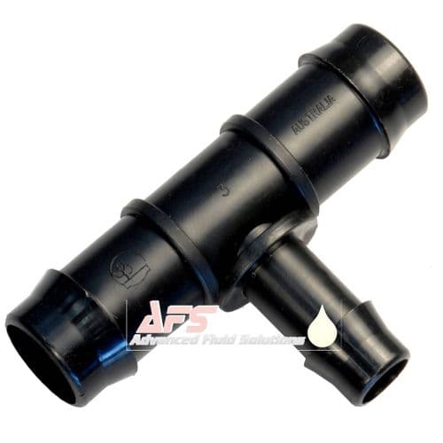 25mm - 19mm Reducing 3 Way Reducer Tee Piece Hose LDPE Pipe Joiner Polypropylene