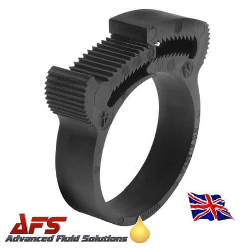 26.5mm - 29.5mm - Herbie Black Plastic Nylon Hose Clip - PA66 Clamp