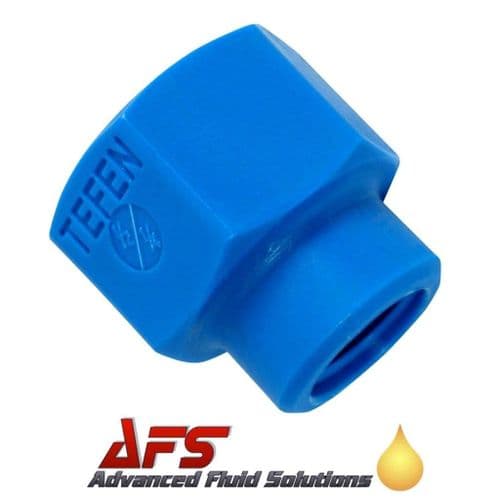 3/4 BSPT x 3/8 BSPT Tefen Female Reducing Nylon Coupling