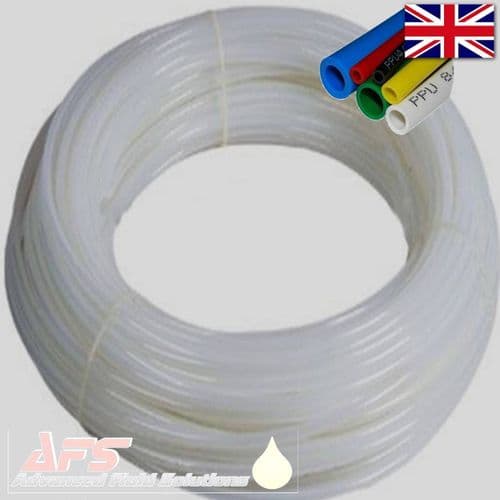 30M Coil - 5mm OD x 3mm ID Metric Polyurethane Flexible PU Air Tube White