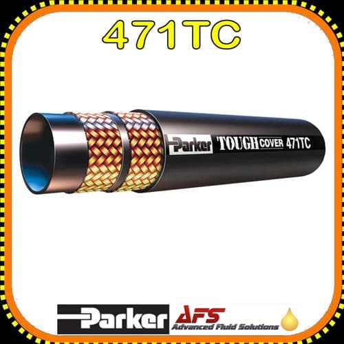 471TC-16 - 1 Inch I.D Parker Tough Cover 2SC 2 Wire Compact No-Skive Hydraulic Hose