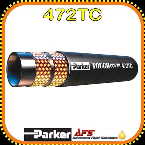 472TC-20 - 1.1/4 Inch I.D Parker Tough Cover 2SC 2 Wire Compact No-Skive Hydraulic Hose