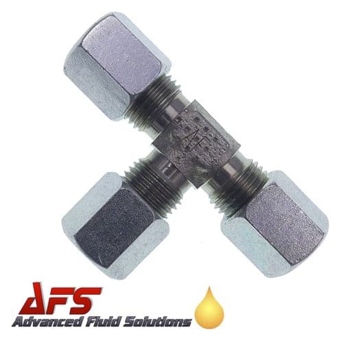 4LL Equal Tee Tube Coupling Union (4mm Metric Compression Pipe T Fitting)