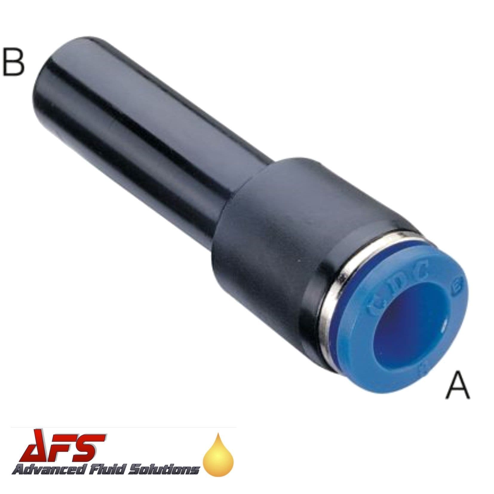 6mm Stem 8mm Reducing Standpipe Push in Fitting Metric Nylon Pipe