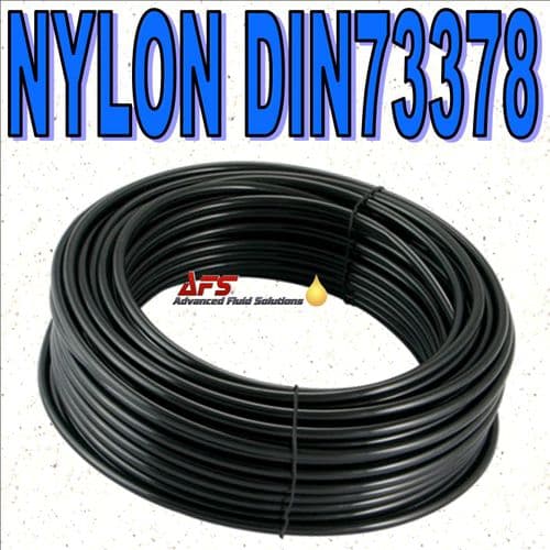 6mm x 3mm Plastic Nylon Tube Semi-rigid PA 12 HL DIN 73378