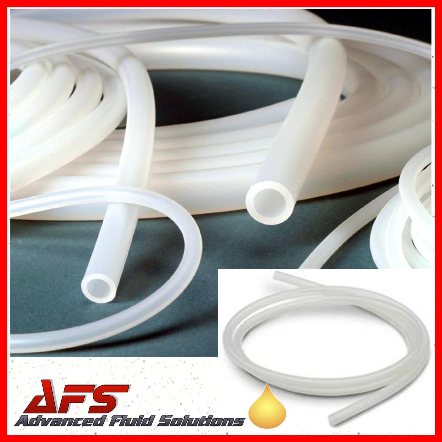 Clear Food Grade Silicone Rubber Tubing – Vacuum Hose For Water, Coffee, Catheter – Multipurpose