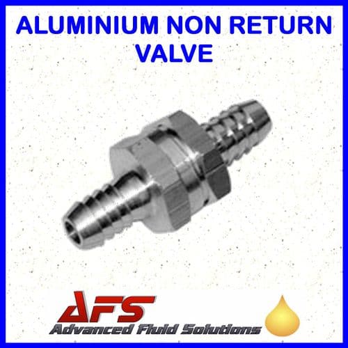 8mm (5/16) Straight Economy Non Return Valve Aluminium - Fuel Check Valve Air Water Pipe Tube Hose