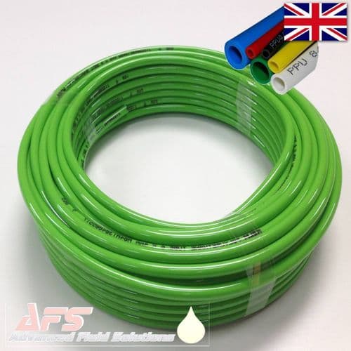 8mm OD x 6mm ID Metric Polyurethane Flexible Tubing PU Air Pipe Green