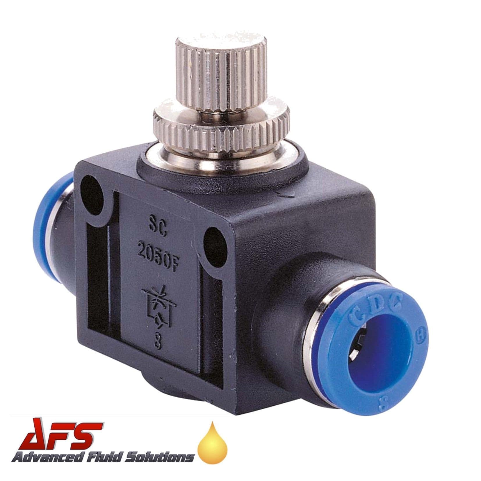 8mm Straight Nylon Pipe/Tube Push Fit Speed Controller