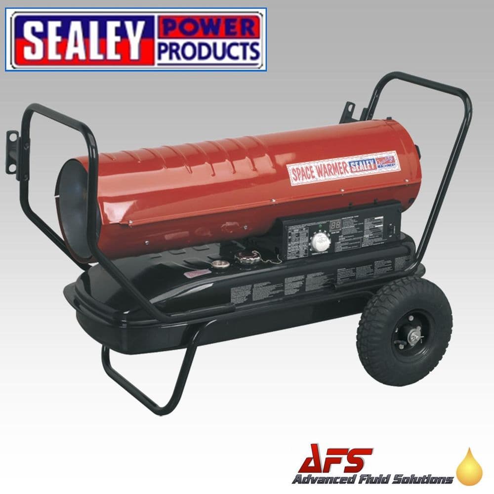 AB1008 Sealey Space Warmer Paraffin/Kerosene/Diesel Heater 100 000Btu/hr  with Wheels