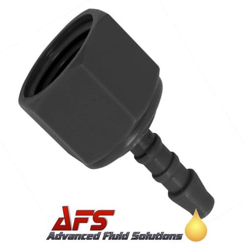 Black 1/2 BSP x 10mm Female Swivel Straight Conical